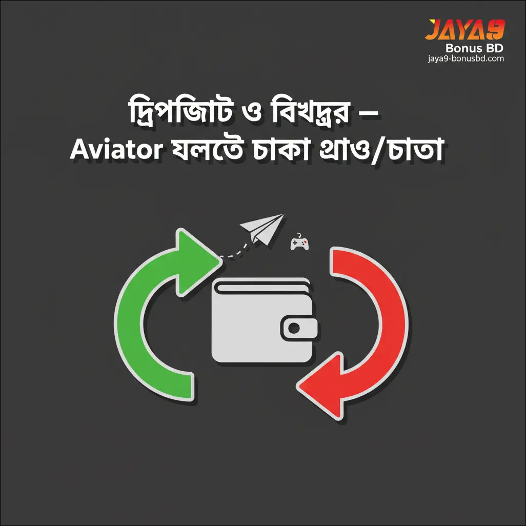 ডিপোজিট ও উইথড্র — Aviator খেলতে টাকা যোগ/তোলা