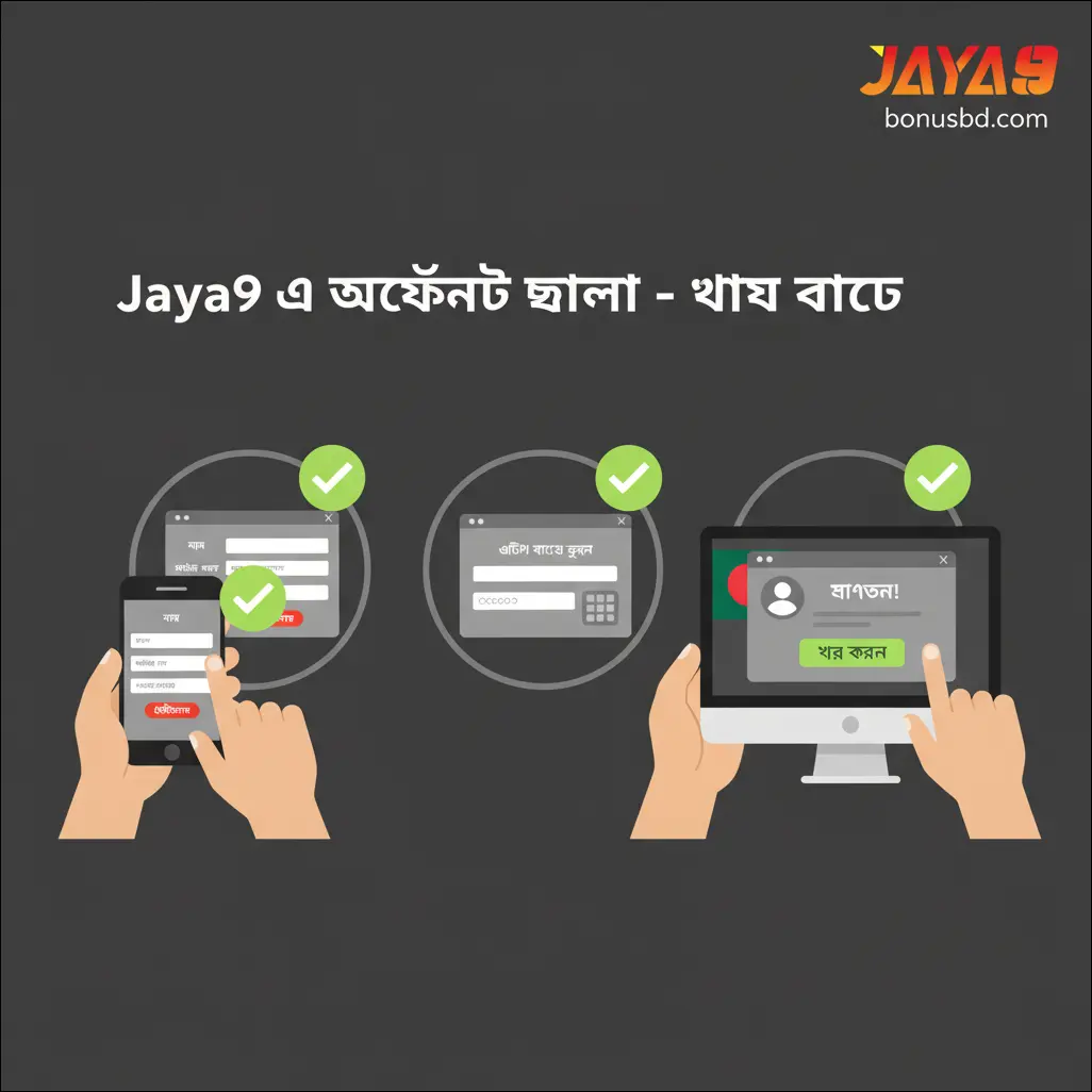 Jaya9 এ অ্যাকাউন্ট খোলা